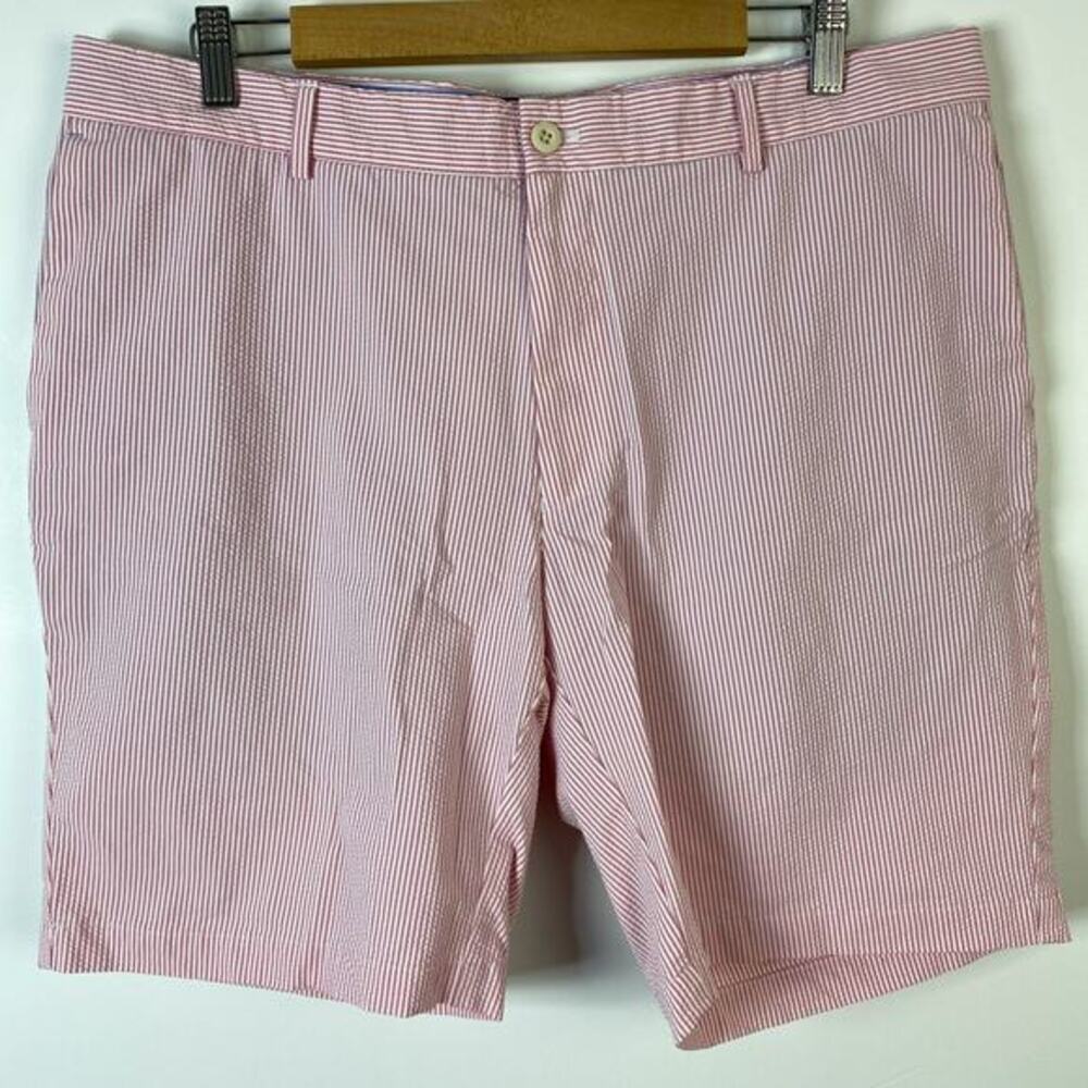 Peter Millar Crown Crafted Men's 38 Matlock‎ Seersucker Performance Golf Shorts